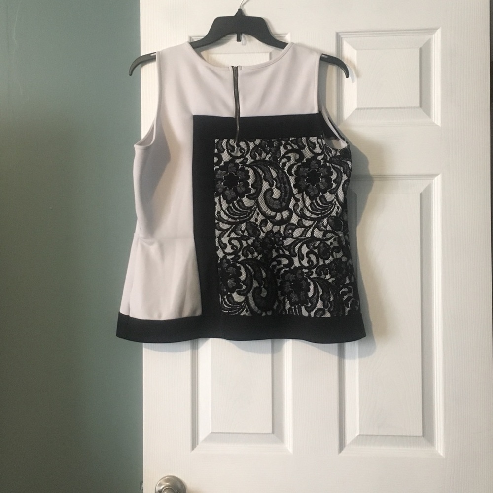 Sleeveless peplum